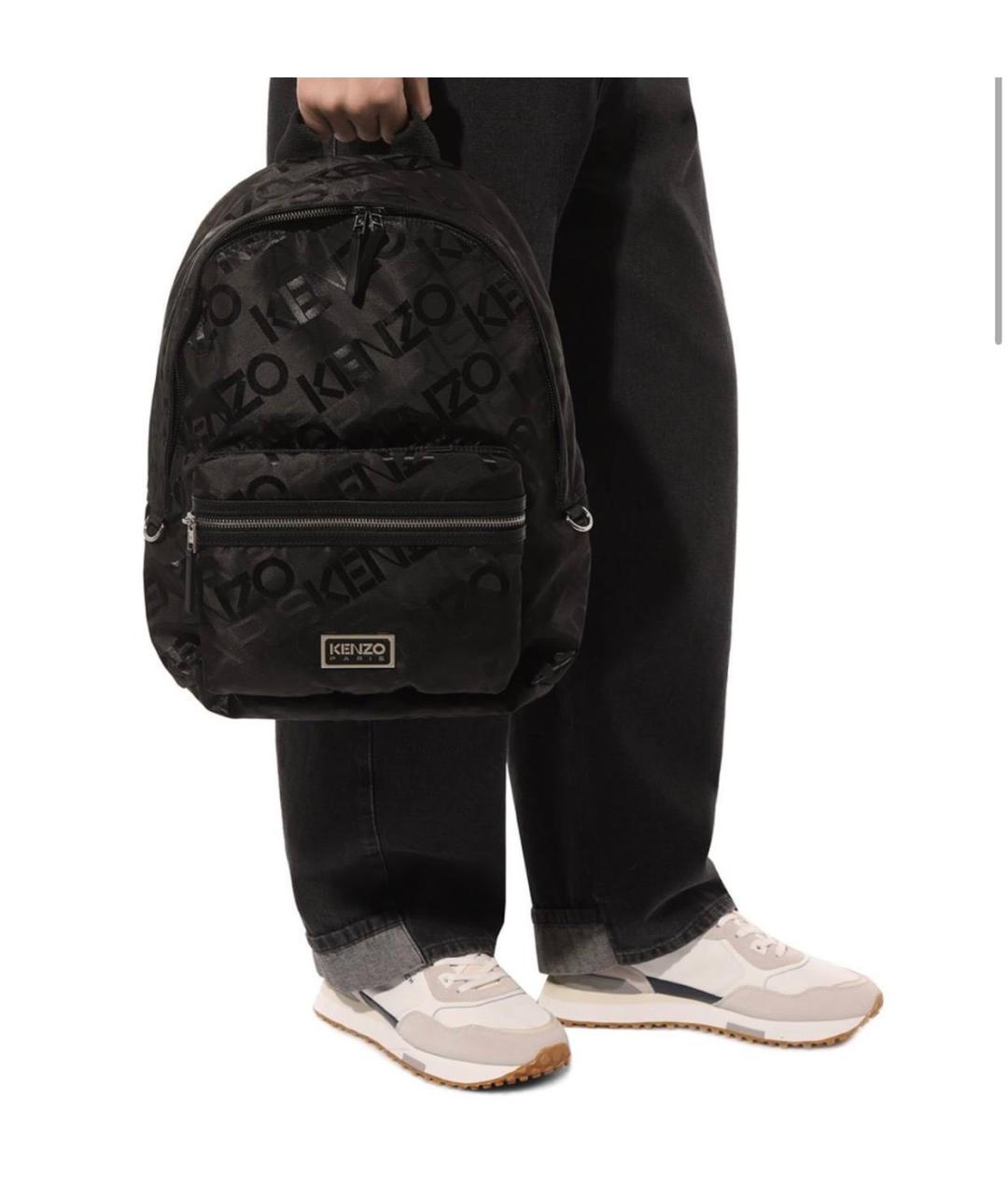 KENZO Черный синтетический рюкзак, фото 8