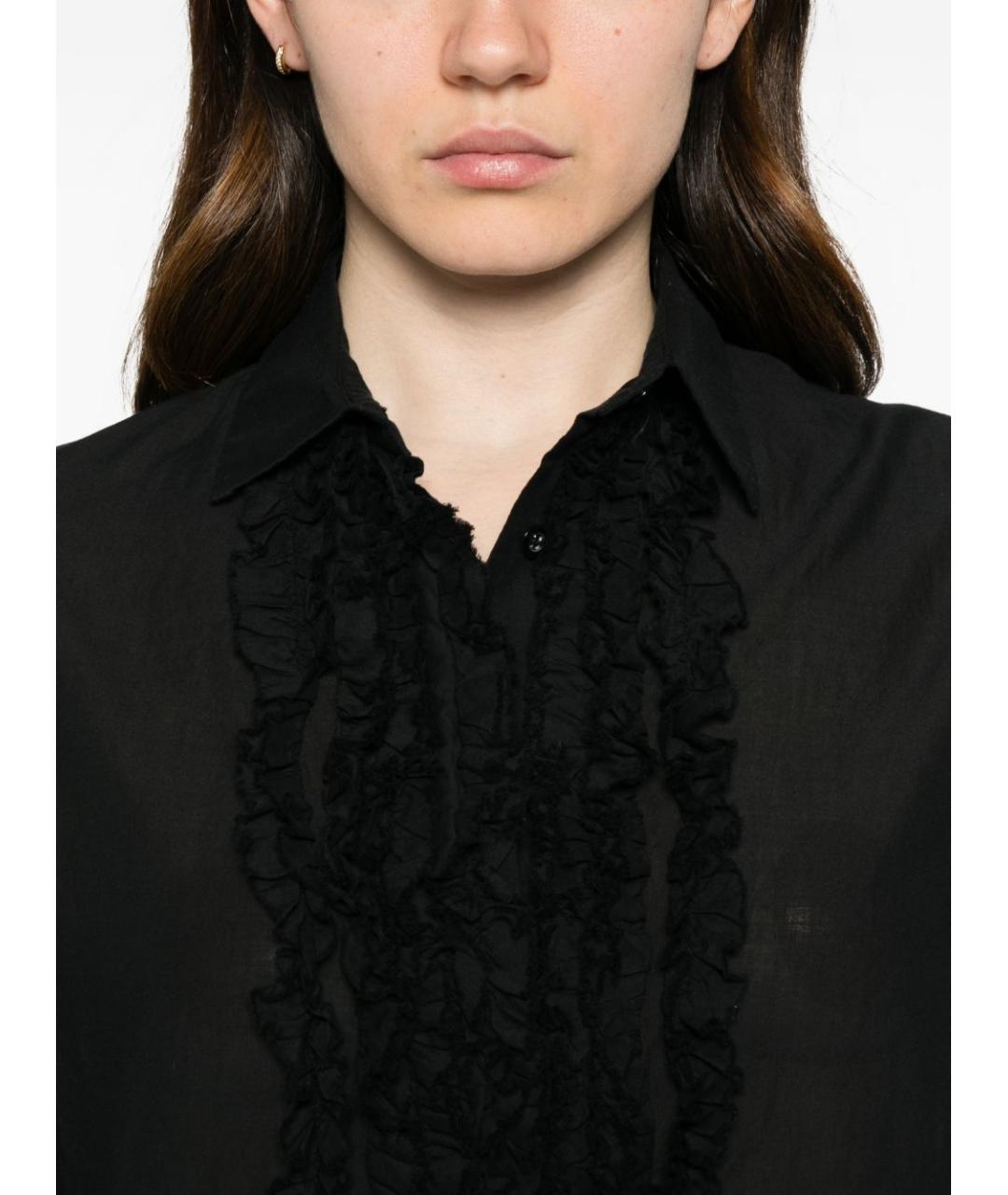 SOSUE Черная хлопковая рубашка, фото 4