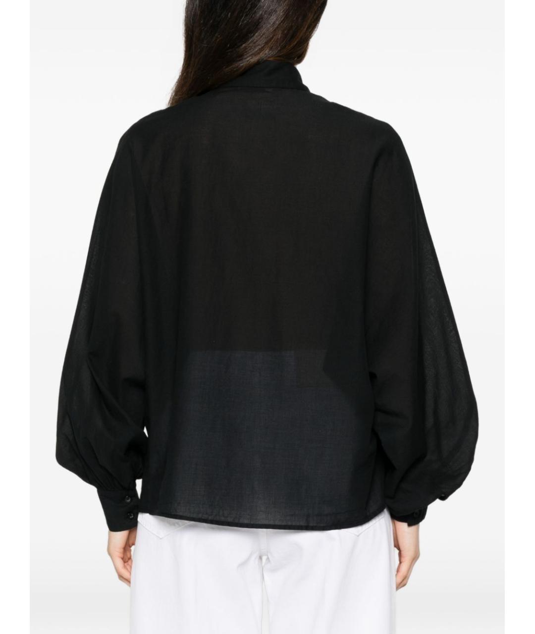 SOSUE Черная хлопковая рубашка, фото 3