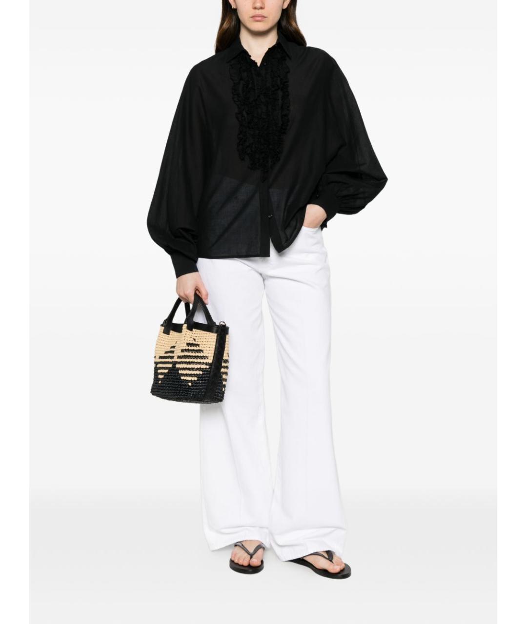 SOSUE Черная хлопковая рубашка, фото 2