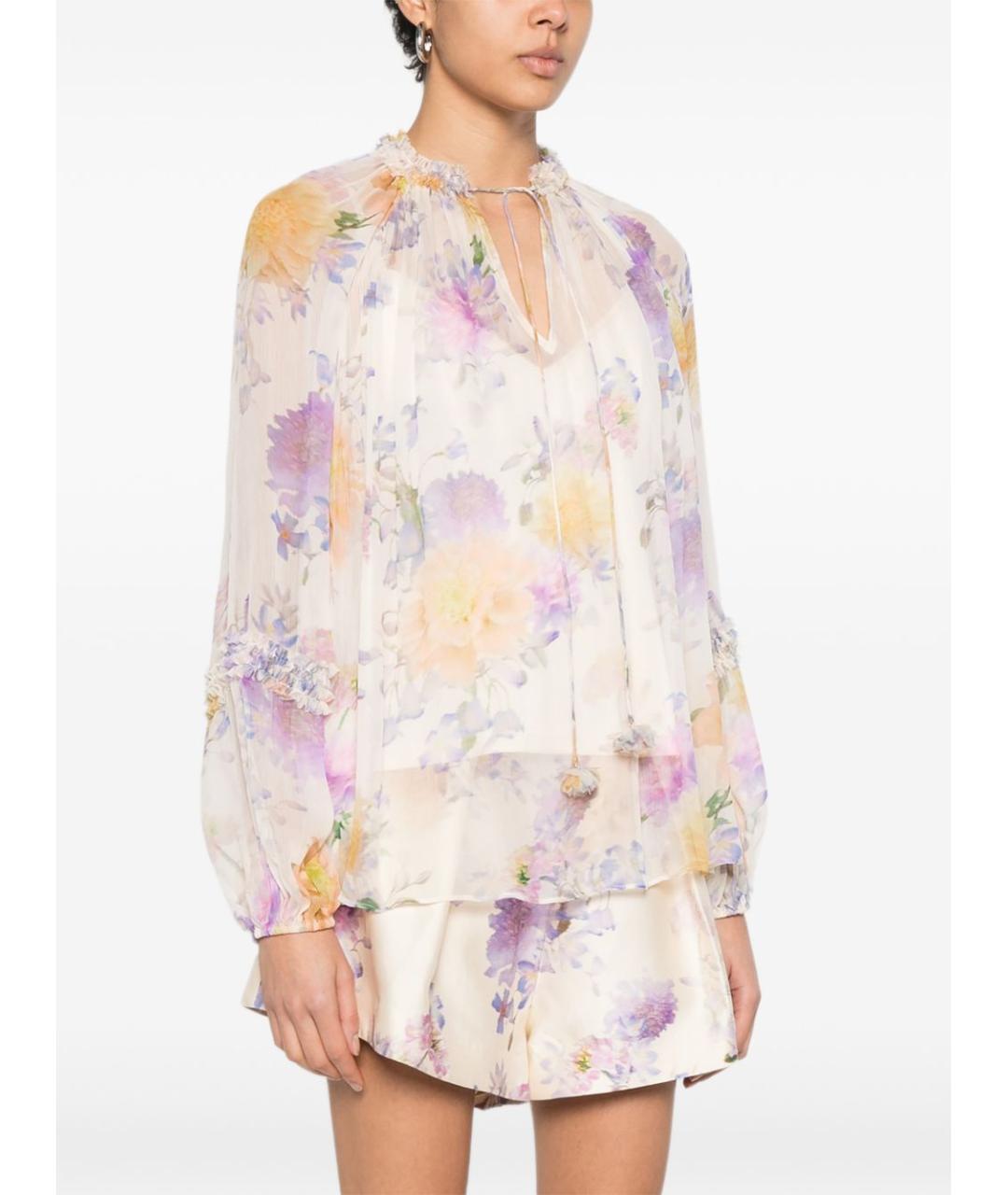 ZIMMERMANN Бежевая блузы, фото 4