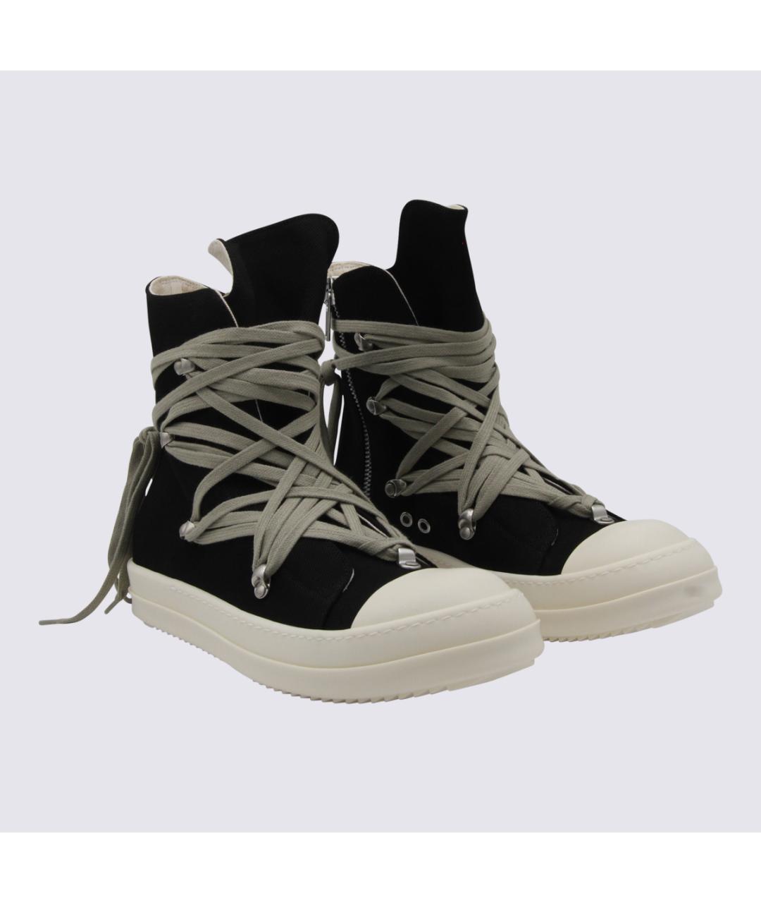 RICK OWENS DRKSHDW Черные высокие кроссовки / кеды, фото 2