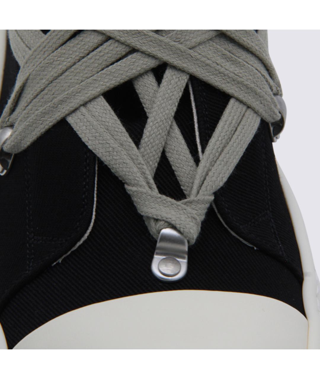 RICK OWENS DRKSHDW Черные высокие кроссовки / кеды, фото 4