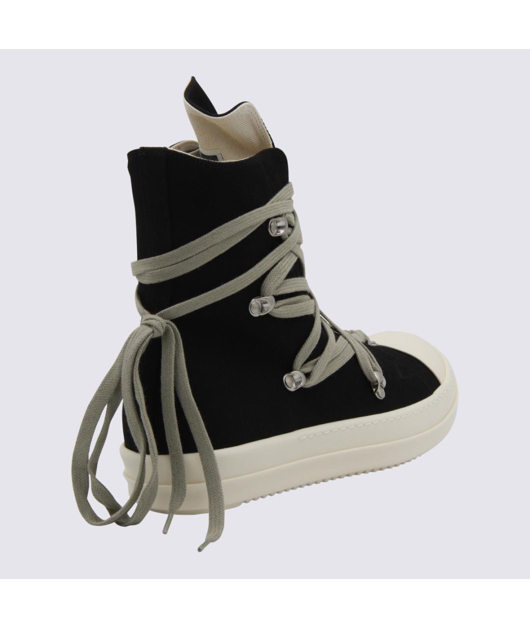 RICK OWENS DRKSHDW Черные высокие кроссовки / кеды, фото 3
