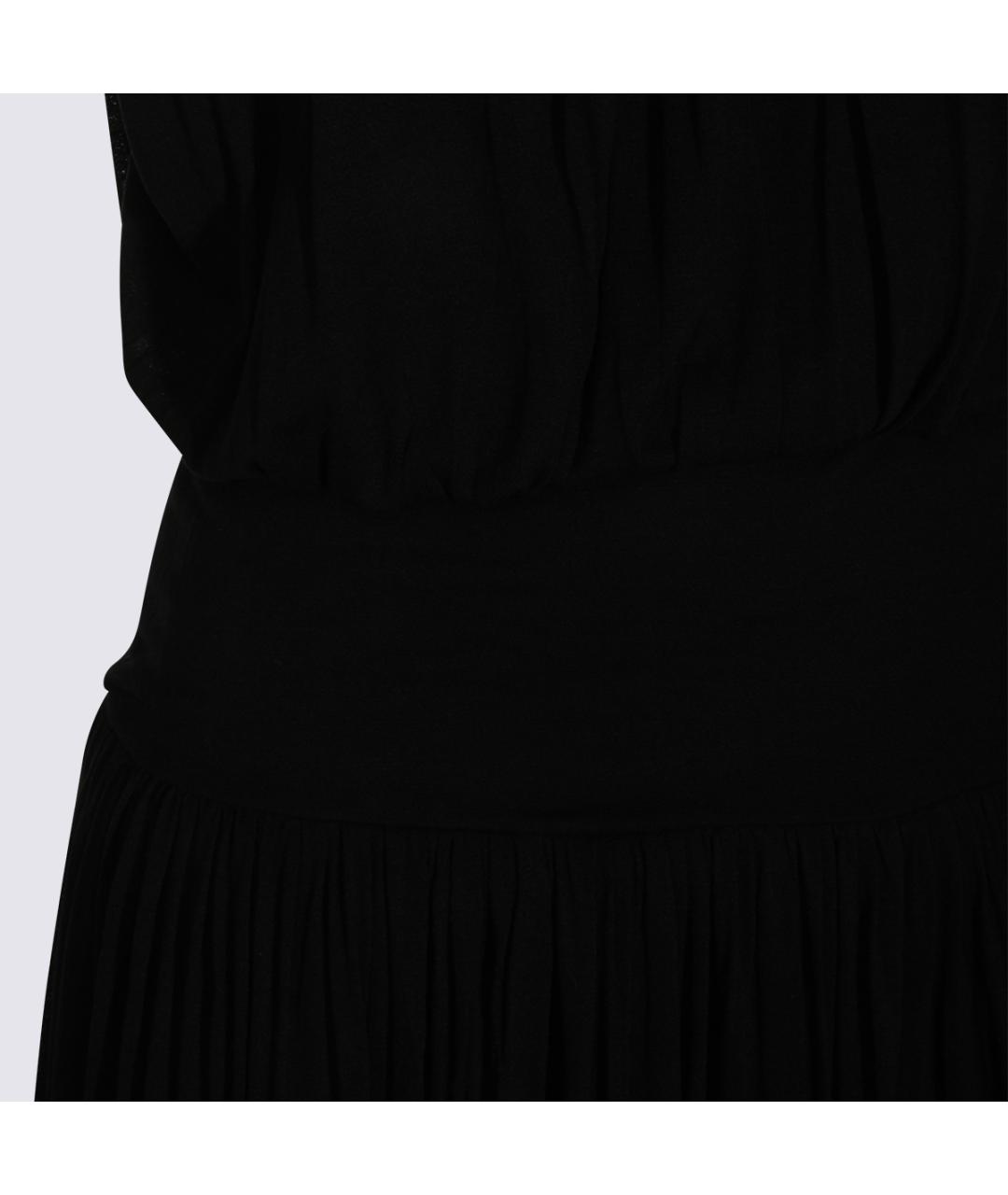 TOTEME Черное хлопковое коктейльное платье, фото 3