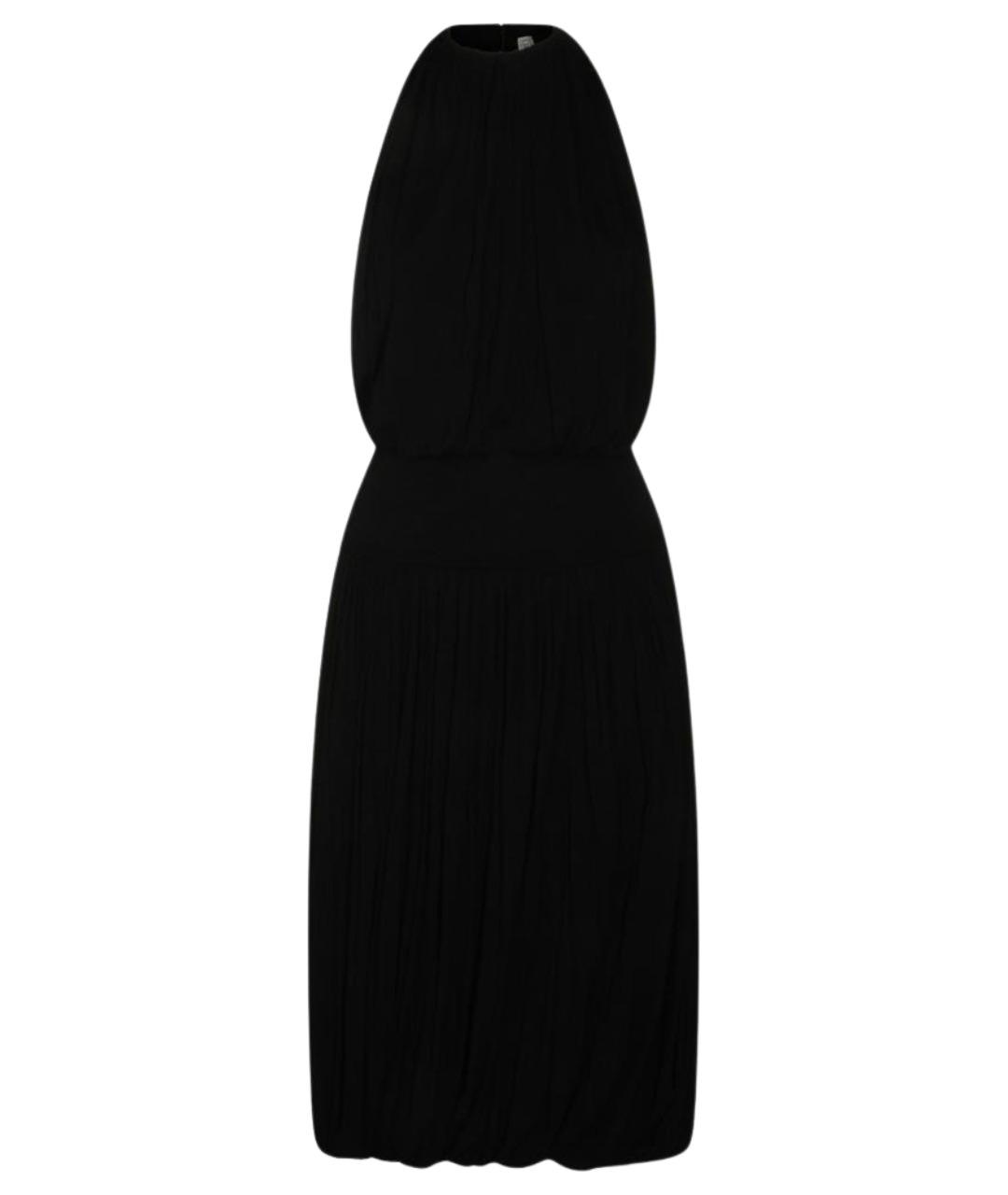 TOTEME Черное хлопковое коктейльное платье, фото 1