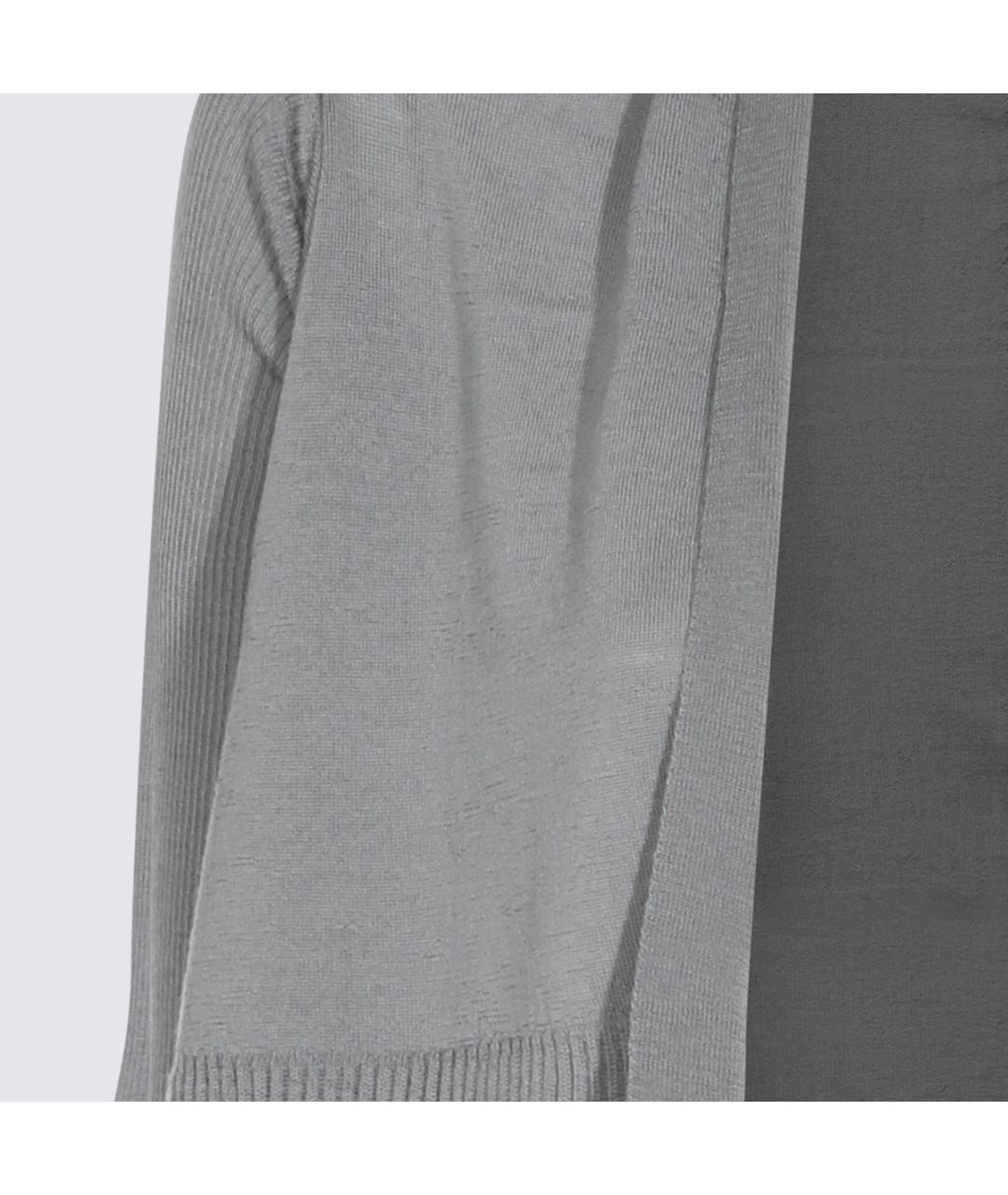 RICK OWENS Серый шерстяной кардиган, фото 3