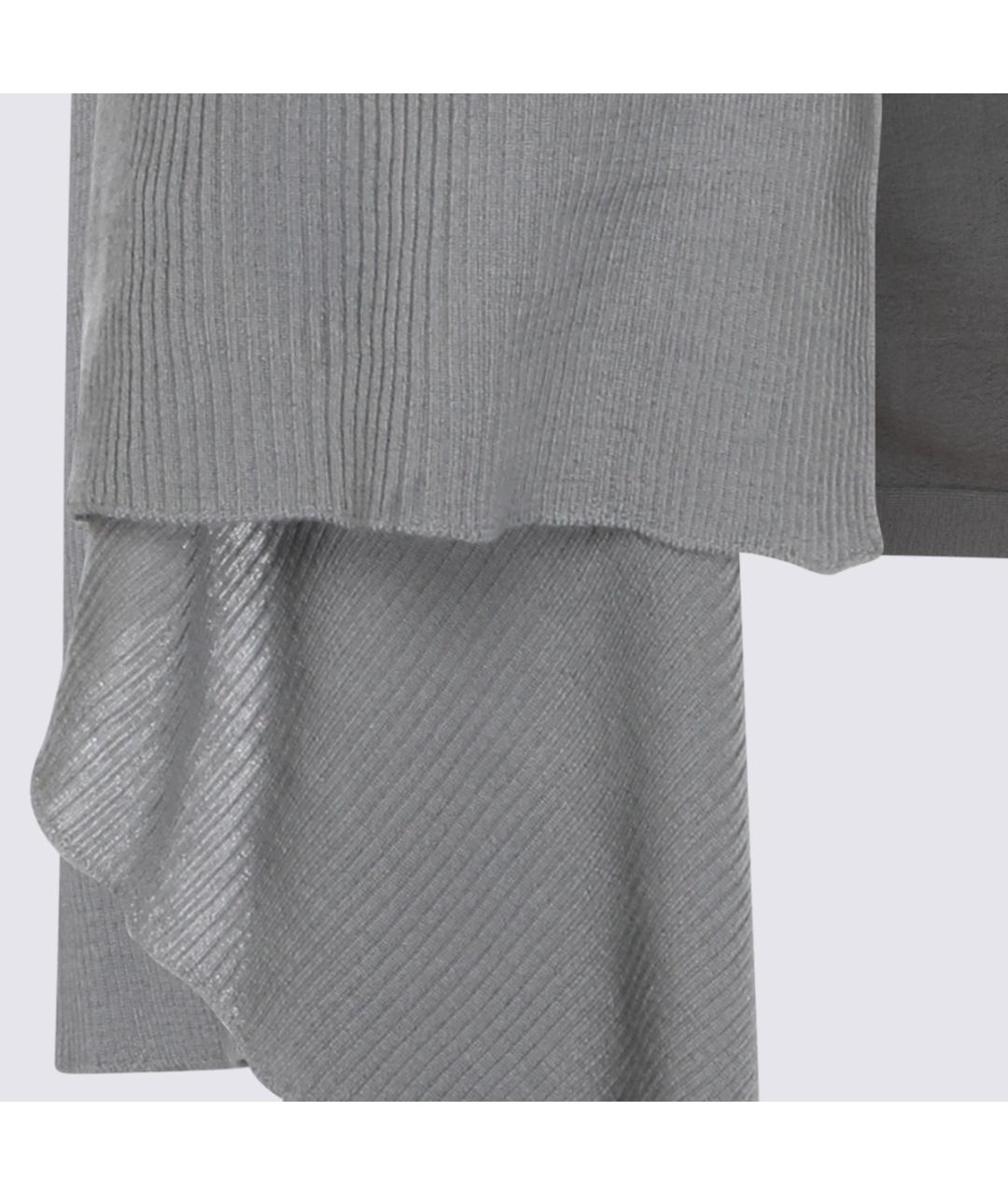 RICK OWENS Серый шерстяной кардиган, фото 4