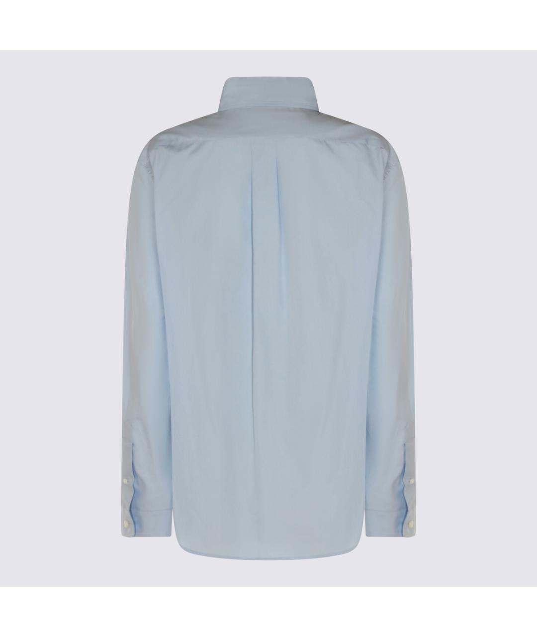 MIU MIU Голубая хлопковая рубашка, фото 2