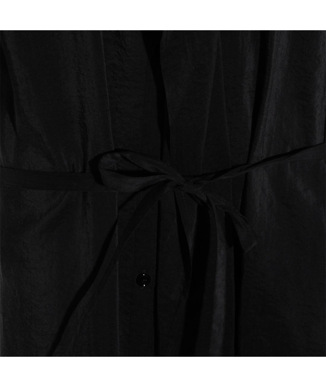 LEMAIRE Черное шелковое повседневное платье, фото 4