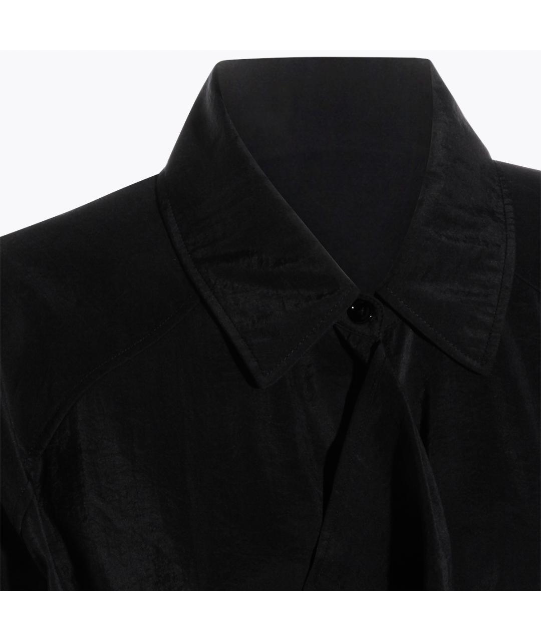 LEMAIRE Черное шелковое повседневное платье, фото 3