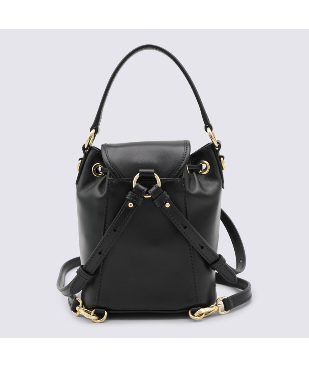 MIU MIU Черный кожаный рюкзак, фото 3