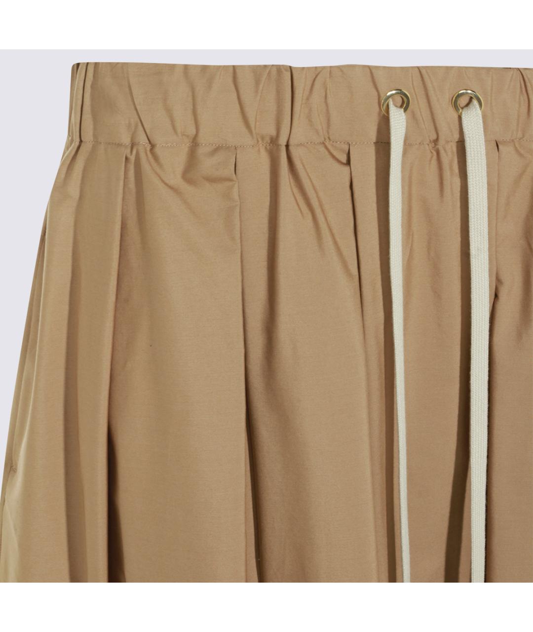 'S MAX MARA Бежевая хлопковая юбка миди, фото 3