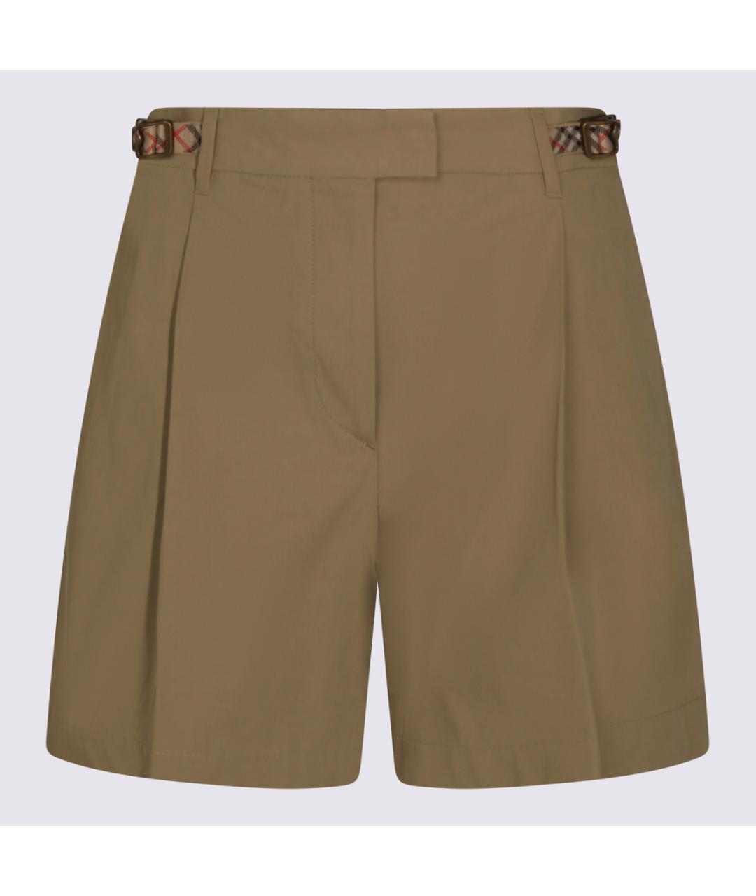 BURBERRY Бежевые хлопковые шорты, фото 4