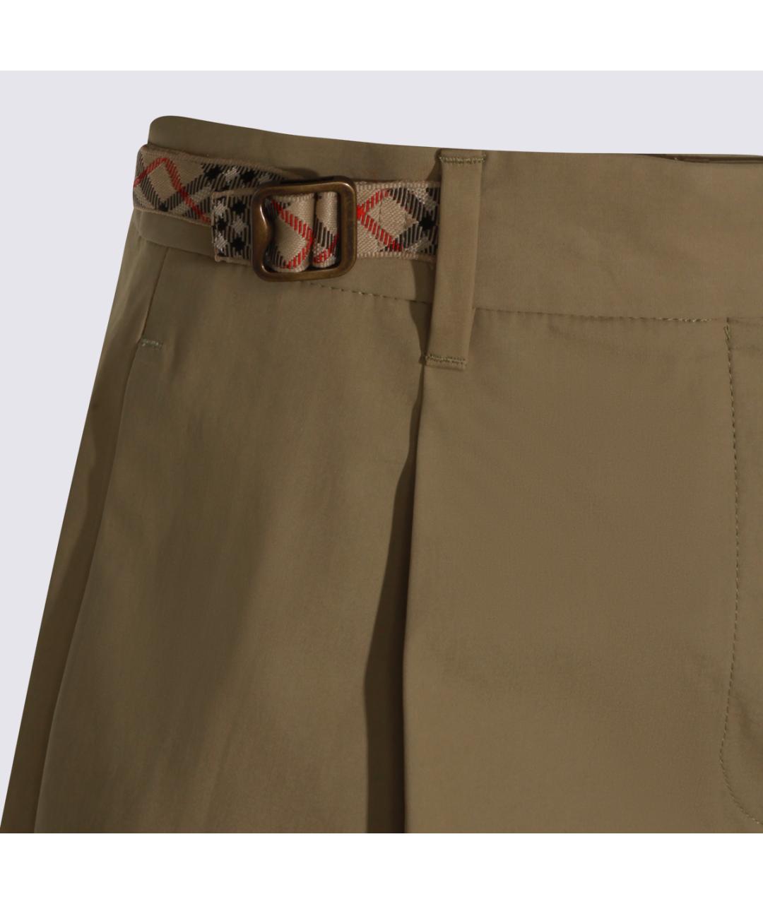 BURBERRY Бежевые хлопковые шорты, фото 3