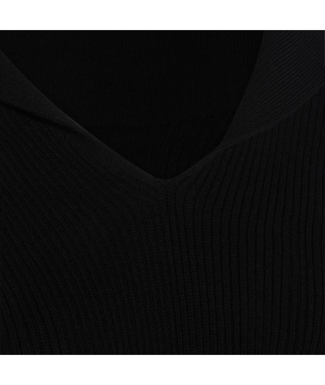 RICK OWENS Черный шерстяной джемпер / свитер, фото 4