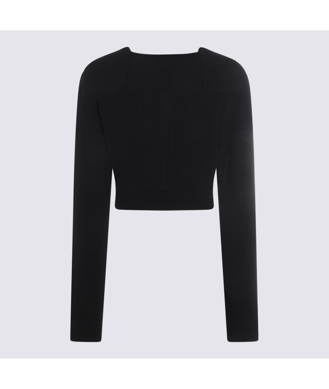 RICK OWENS Черный шерстяной джемпер / свитер, фото 2