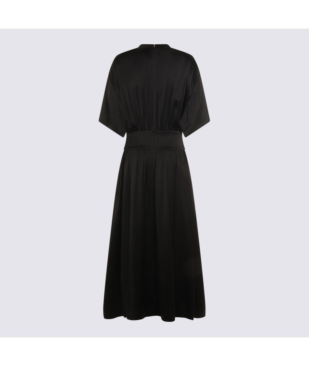 TOTEME Черное вискозное повседневное платье, фото 2