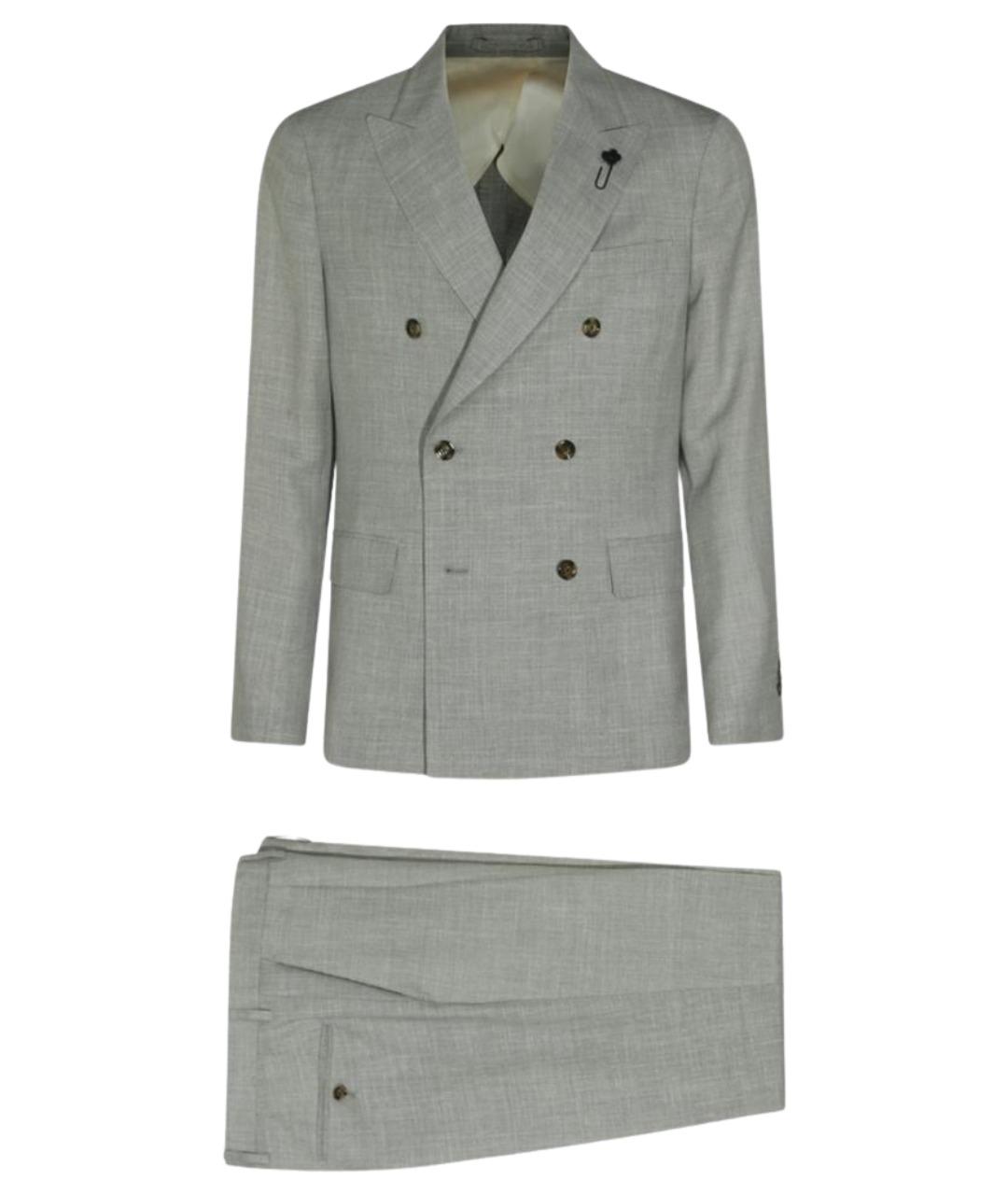 LARDINI Серый классический костюм, фото 1