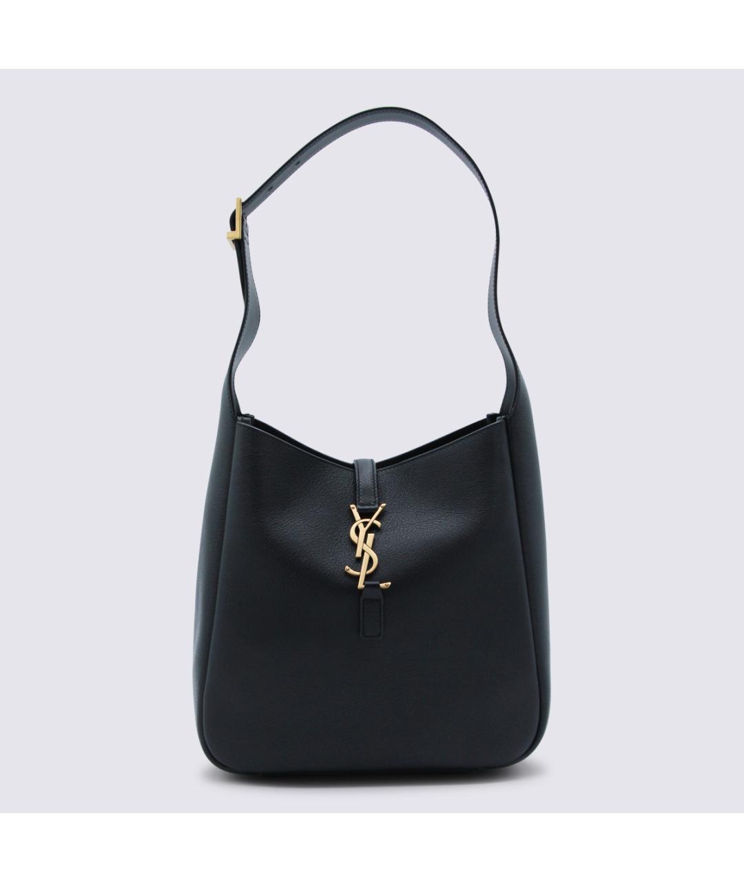 SAINT LAURENT Черная кожаная сумка через плечо, фото 5