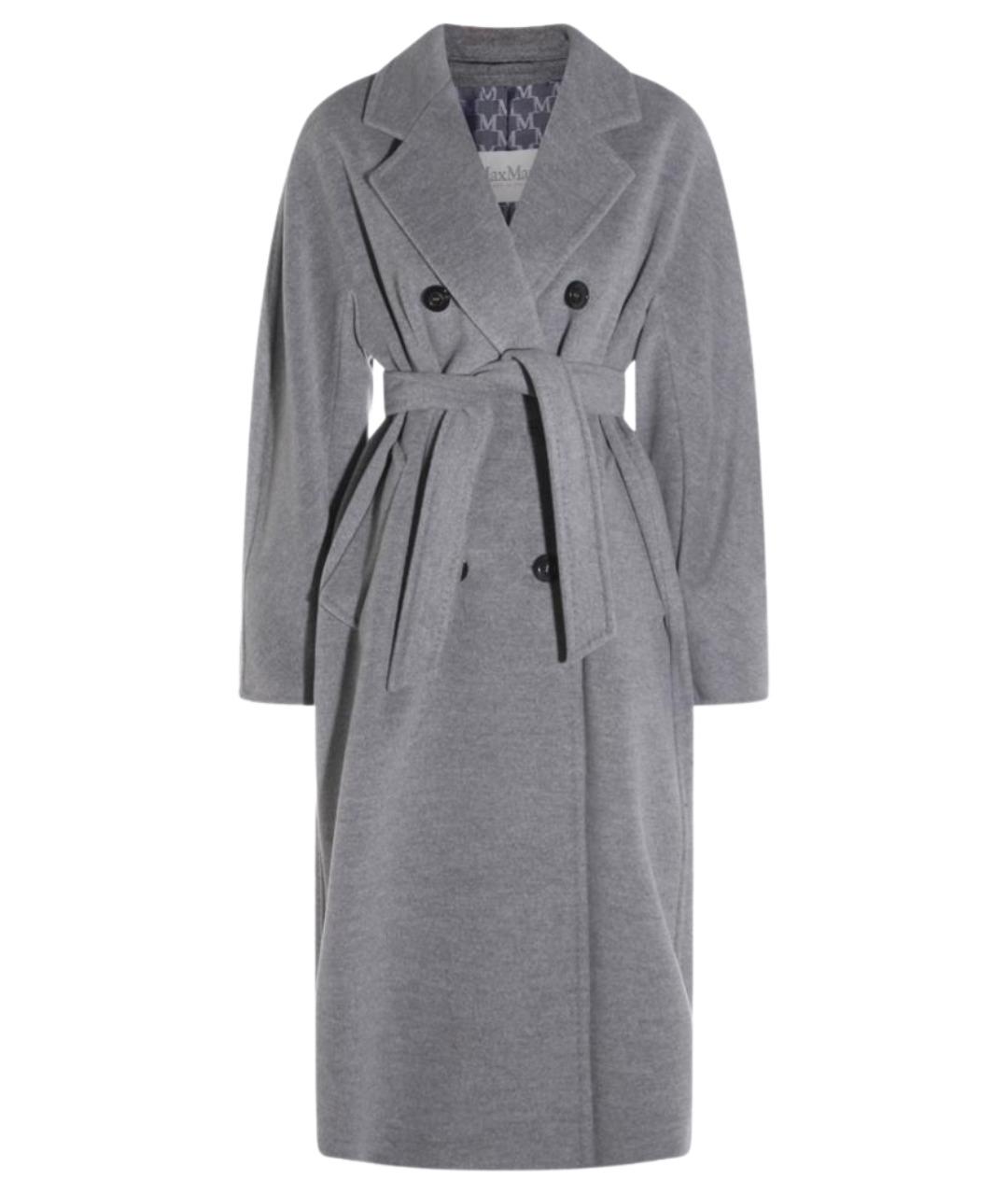 MAX MARA Серое шерстяное пальто, фото 1