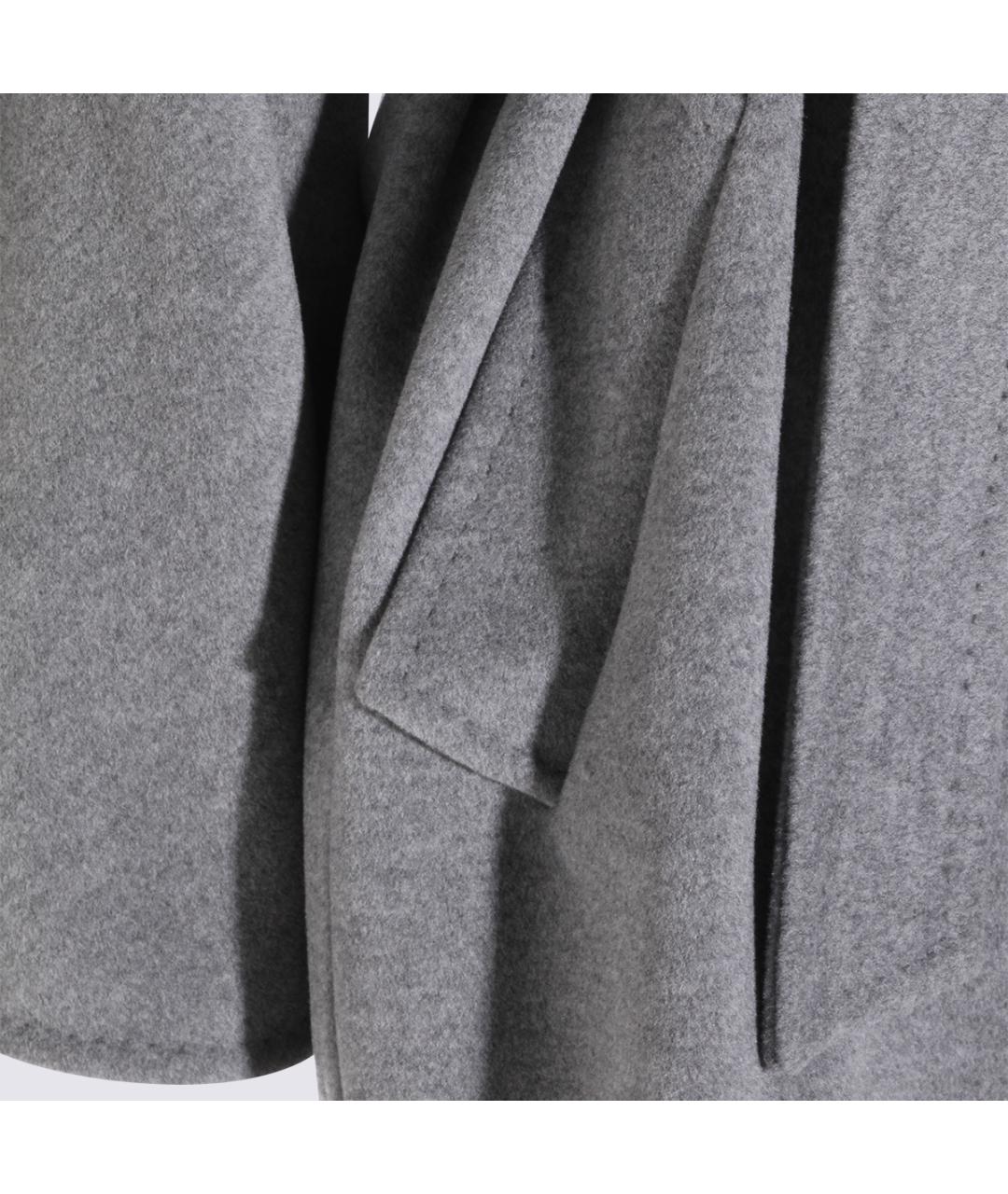 MAX MARA Серое шерстяное пальто, фото 4