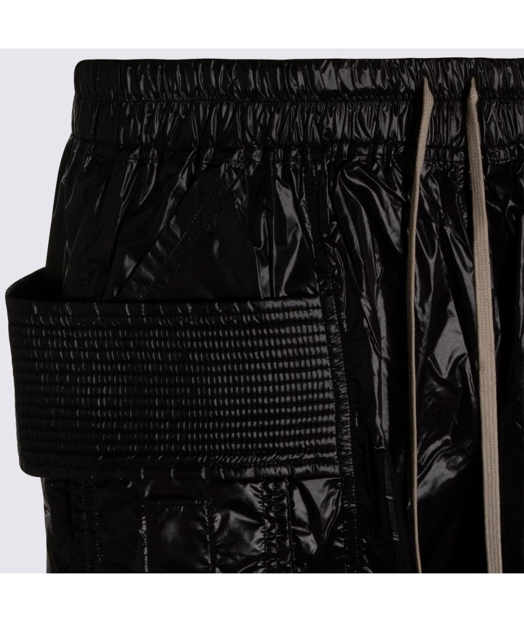 RICK OWENS DRKSHDW Черные полиамидовые шорты, фото 3