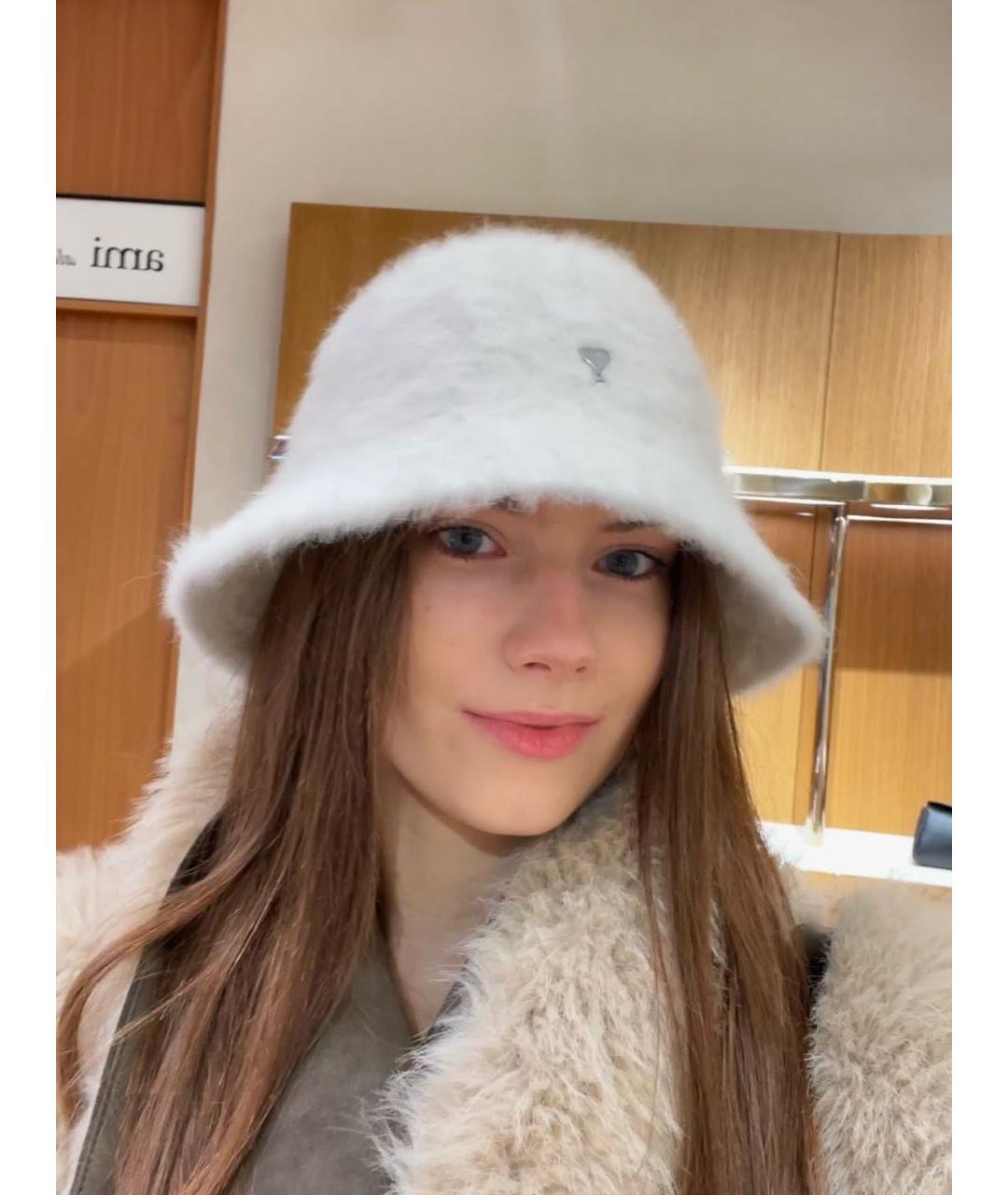 AMI ALEXANDRE MATTIUSSI Белая шерстяная панама, фото 5