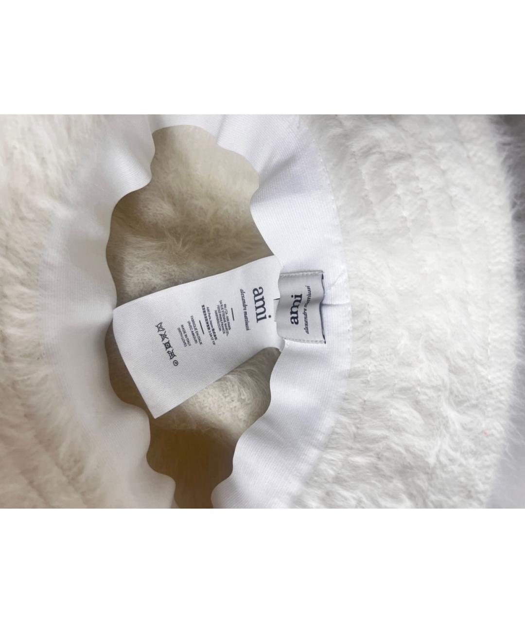 AMI ALEXANDRE MATTIUSSI Белая шерстяная панама, фото 3