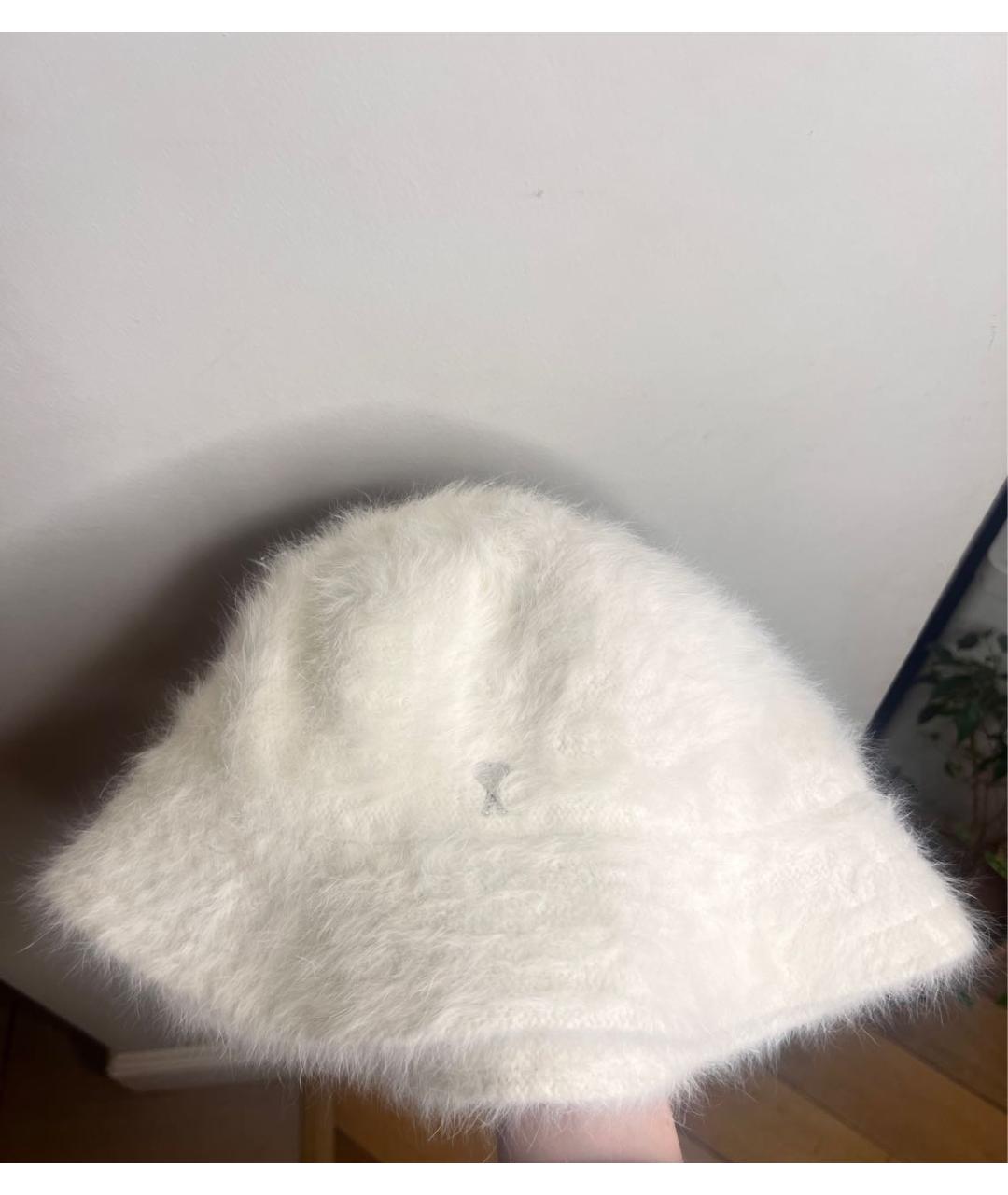 AMI ALEXANDRE MATTIUSSI Белая шерстяная панама, фото 8