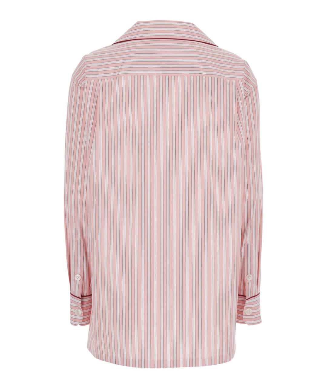DOLCE&GABBANA Розовая хлопковая рубашка, фото 2