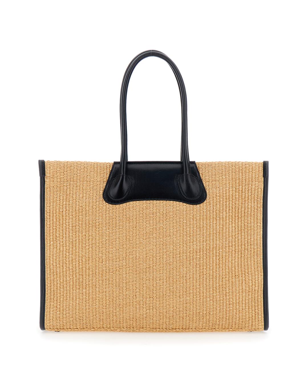 VIVIENNE WESTWOOD Бежевая пелетеная сумка тоут, фото 2