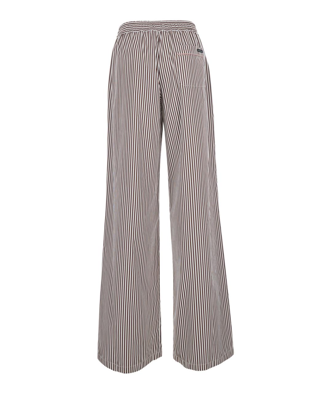 DOLCE&GABBANA Коричневые прямые брюки, фото 2