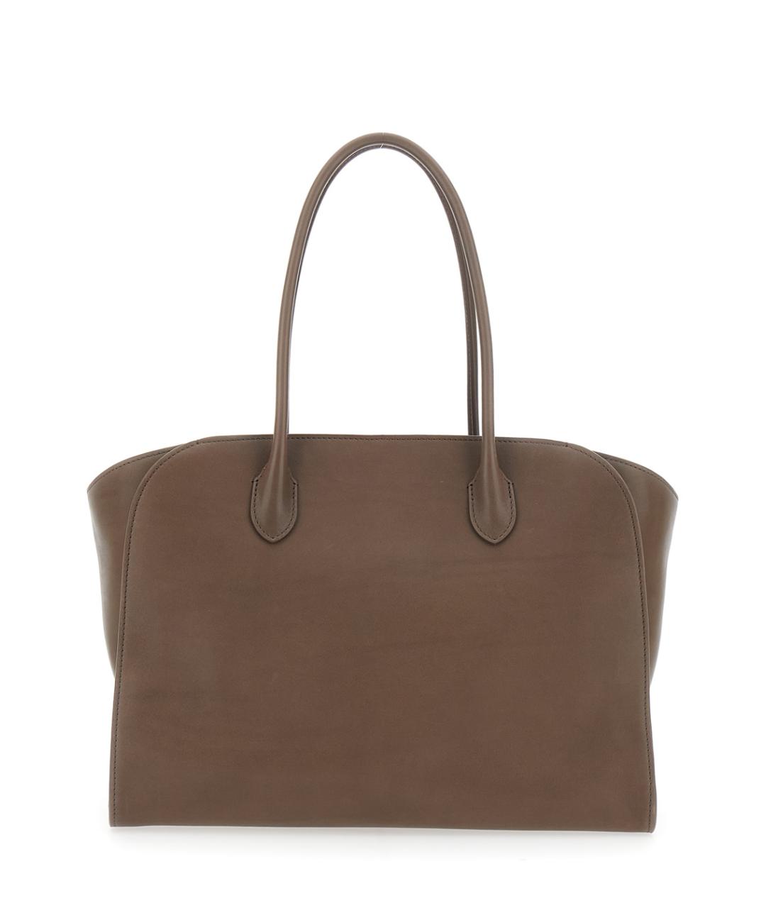 THE ROW Коричневая кожаная сумка тоут, фото 1