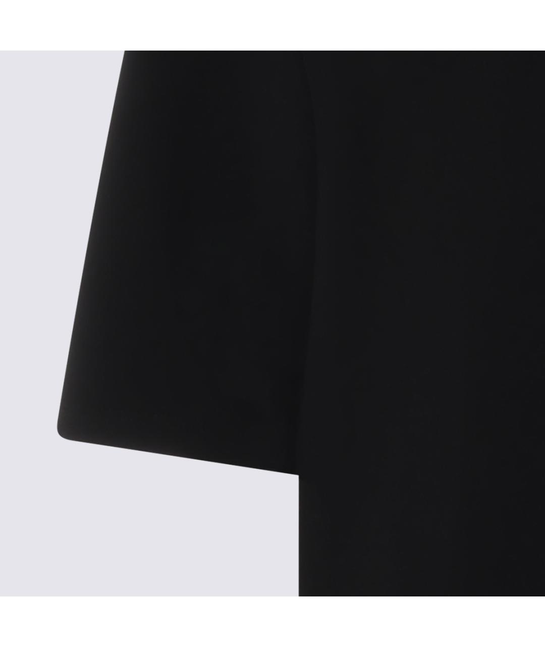 RICK OWENS Черная хлопковая футболка, фото 3