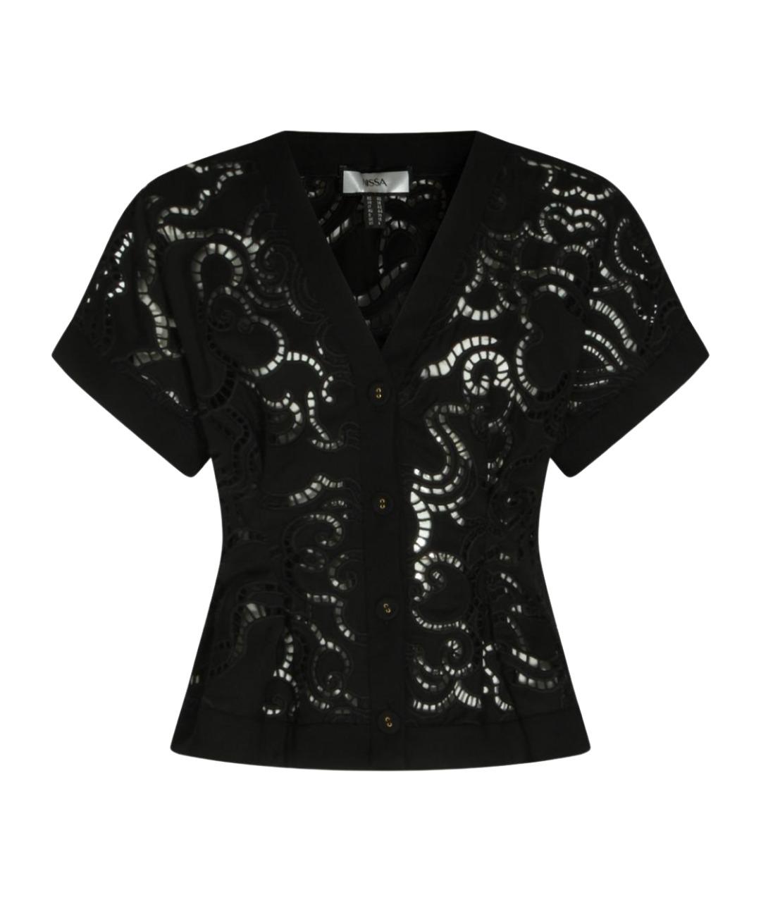 NISSA Черный полиэстеровый кардиган, фото 1