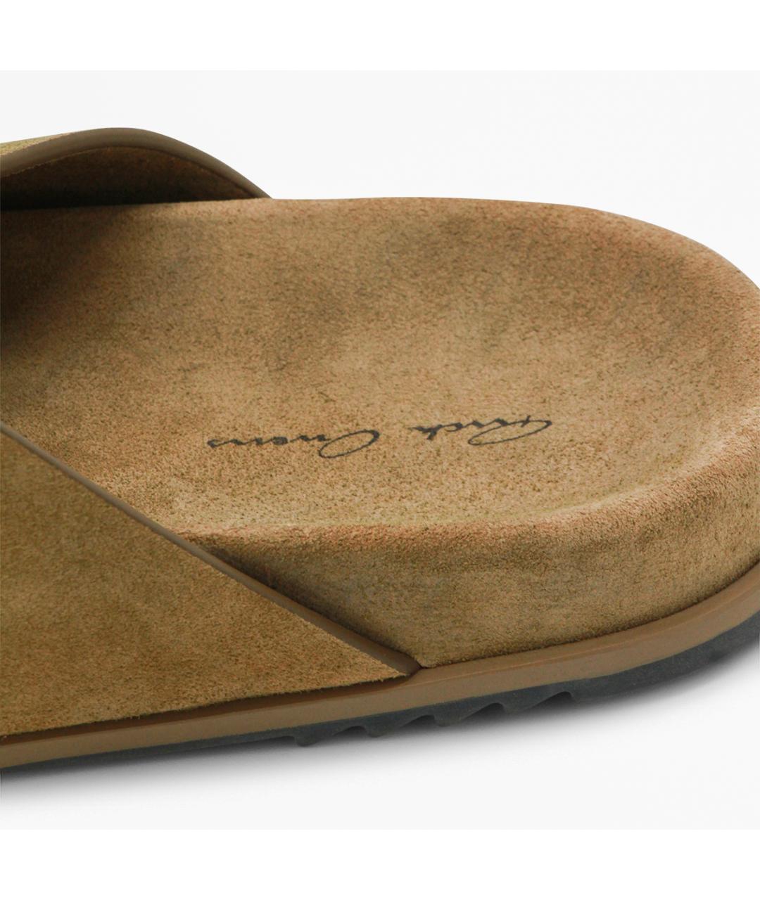 RICK OWENS Коричневые замшевые шлепанцы, фото 4