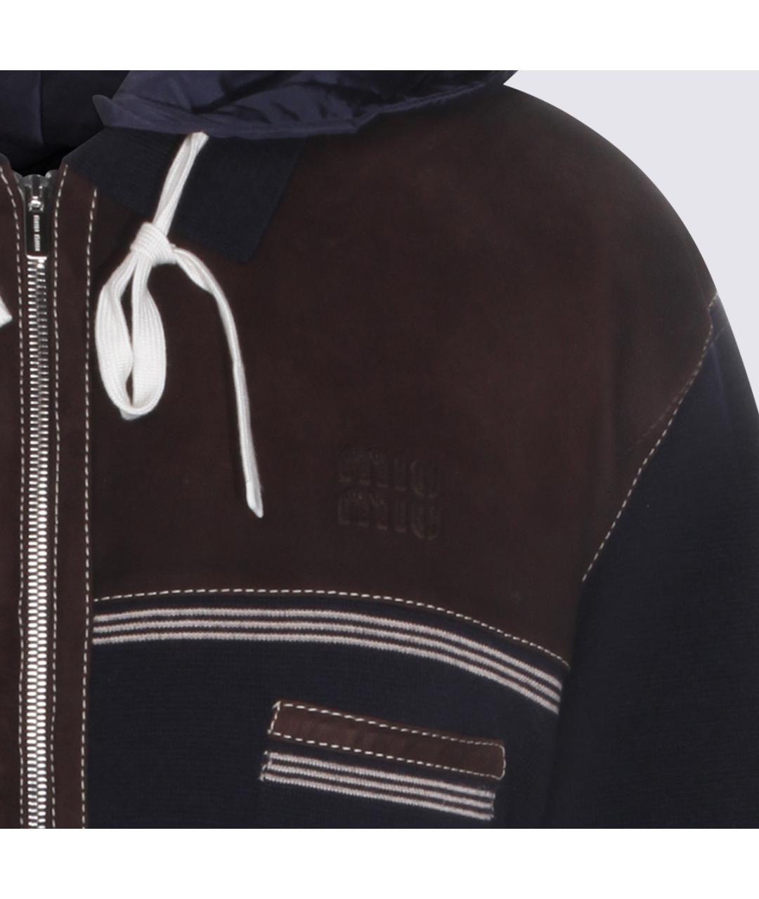 MIU MIU Синяя шерстяная куртка, фото 3