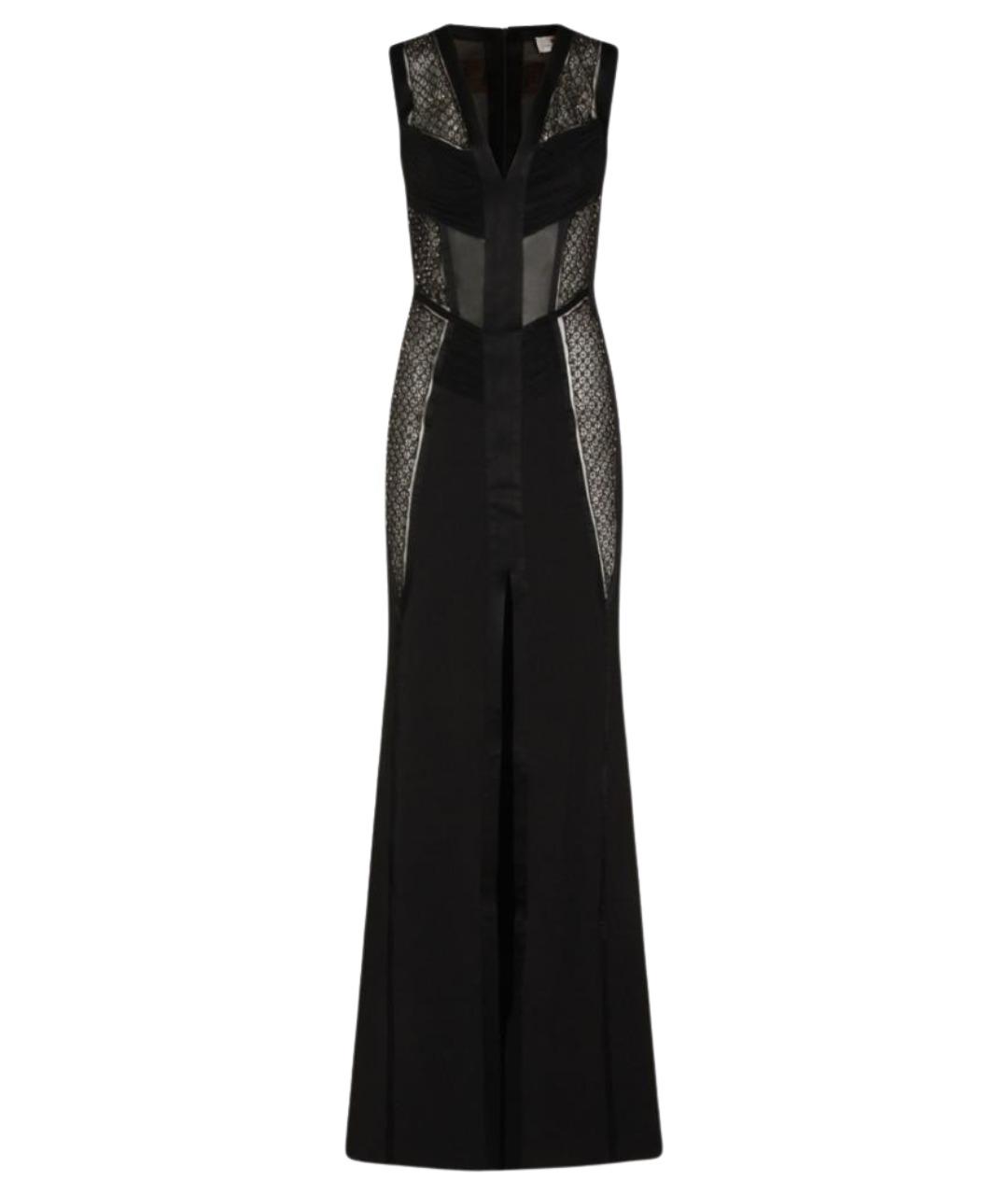 ELISABETTA FRANCHI Черное полиэстеровое вечернее платье, фото 1