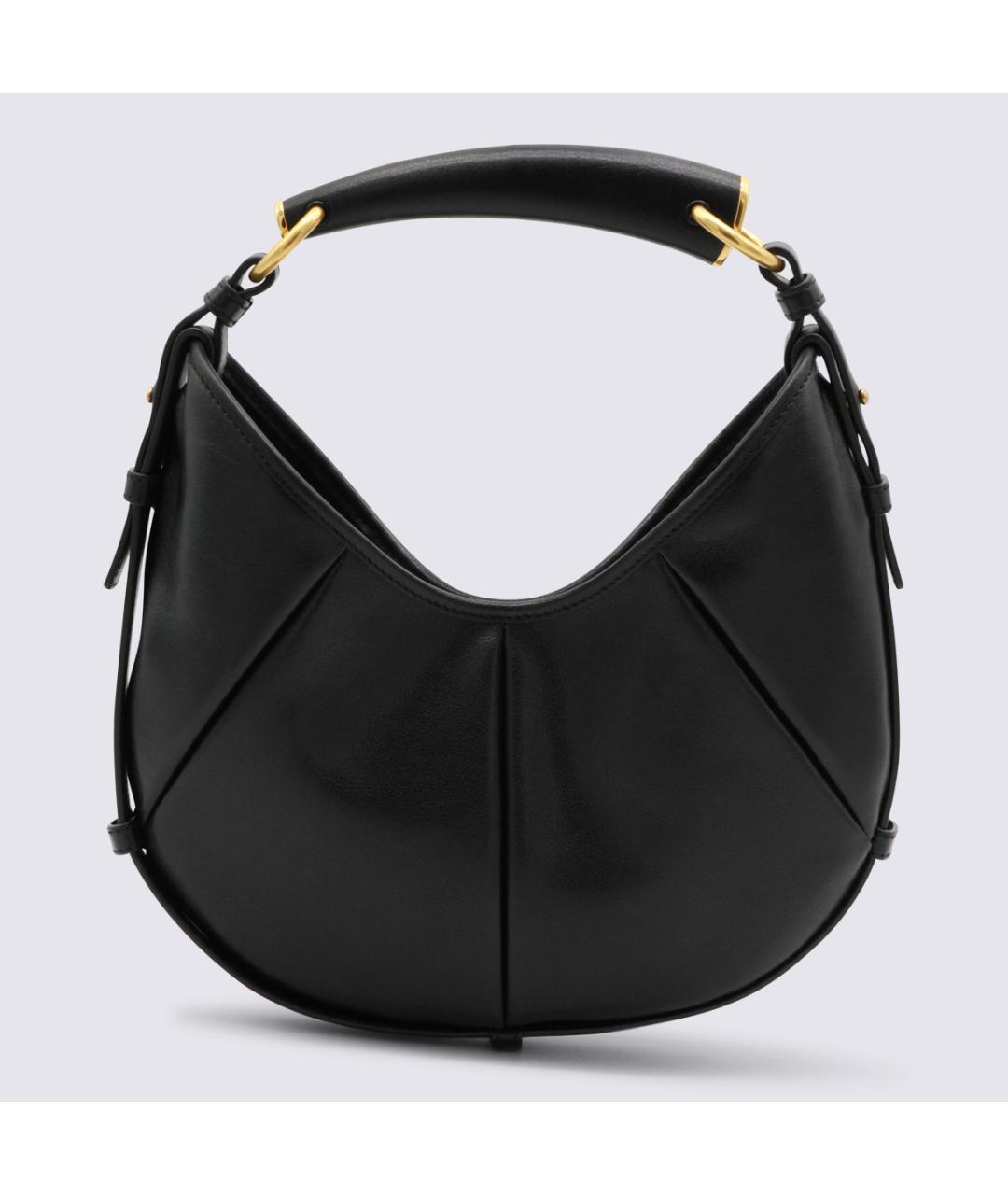 SAINT LAURENT Черная кожаная сумка через плечо, фото 5