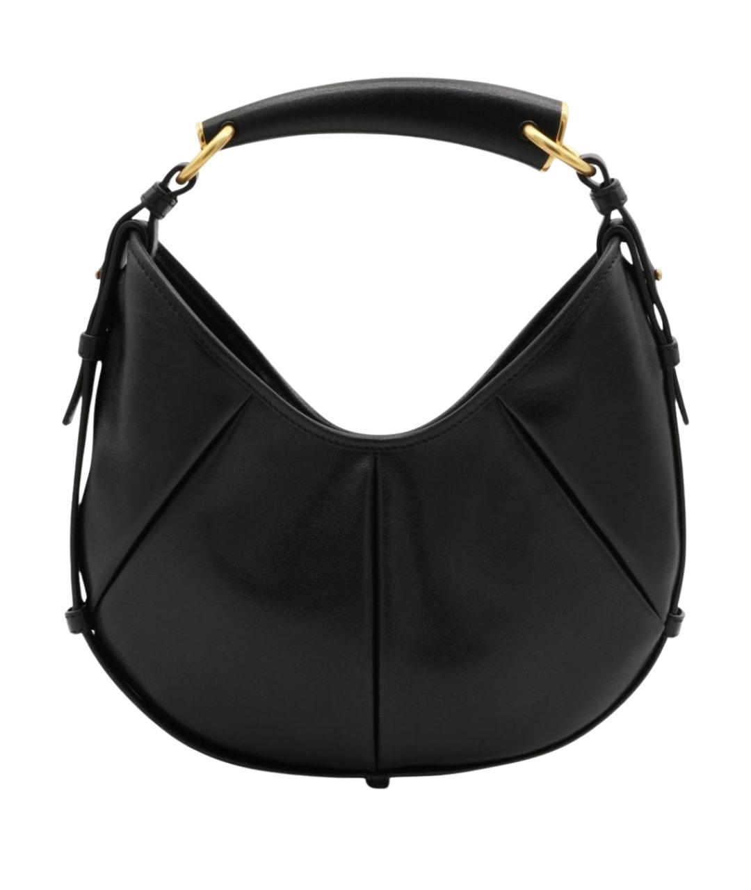 SAINT LAURENT Черная кожаная сумка через плечо, фото 1