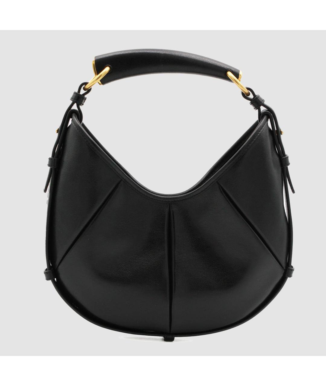 SAINT LAURENT Черная кожаная сумка через плечо, фото 3