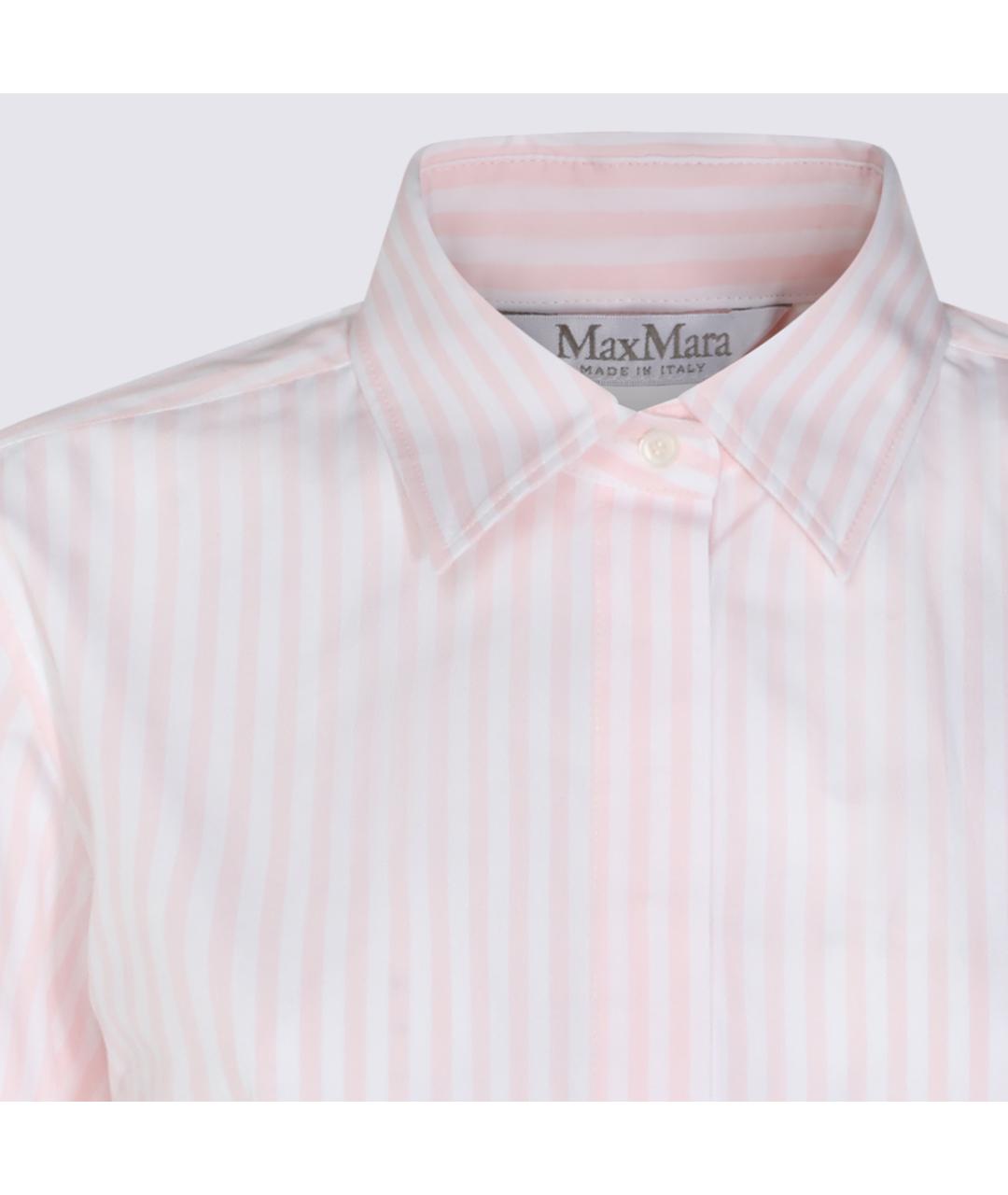 MAX MARA Розовая хлопковая рубашка, фото 4