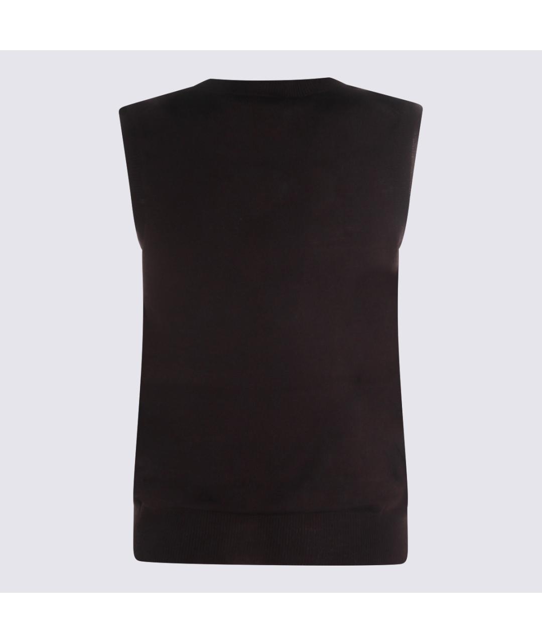 MIU MIU Коричневая шерстяная жилетка, фото 2