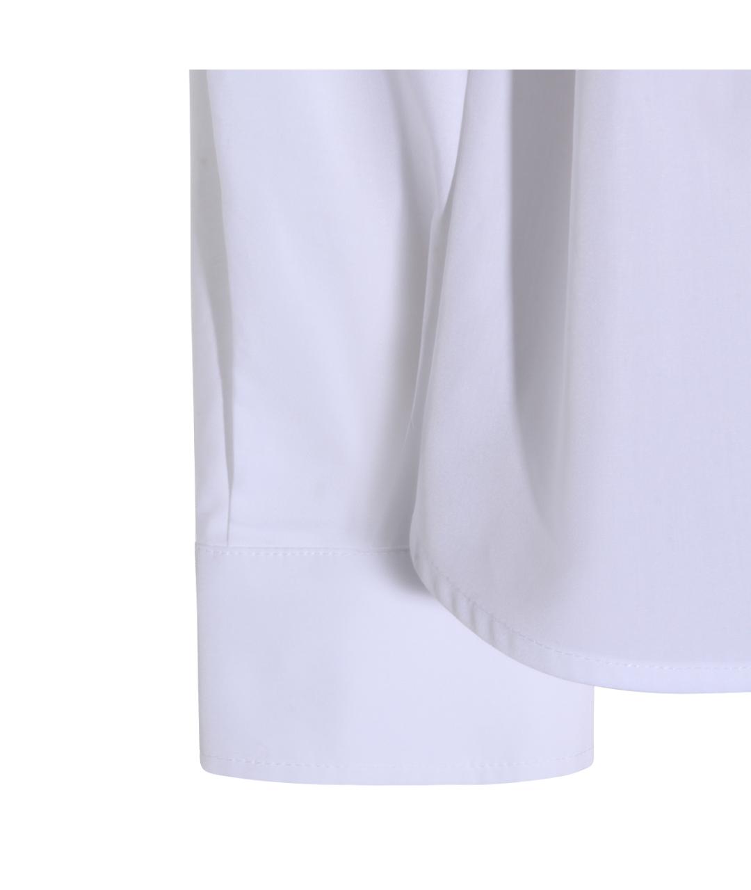 MAX MARA Белая хлопковая рубашка, фото 4