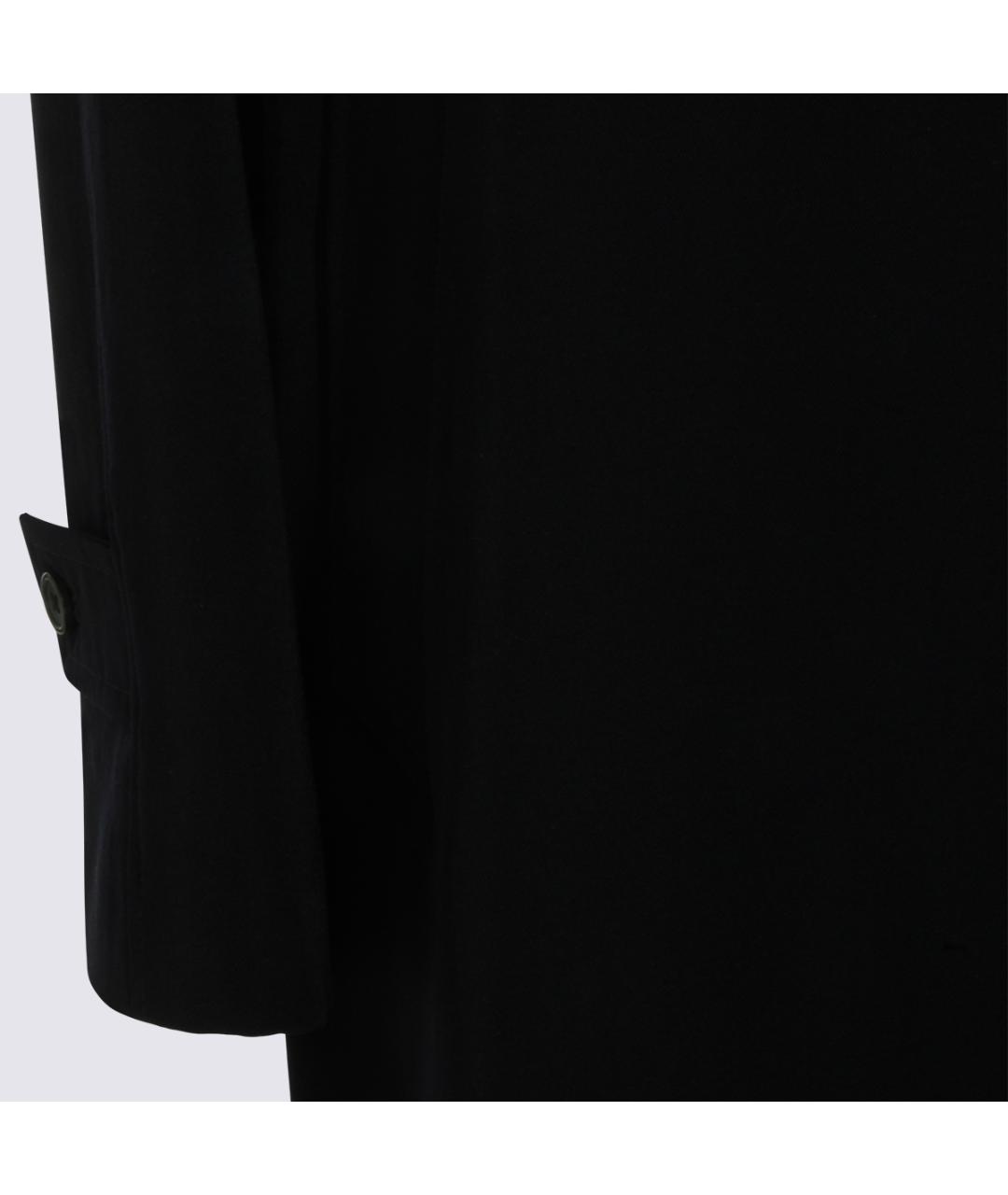 THE ROW Темно-синий шерстяной тренч/плащ, фото 4