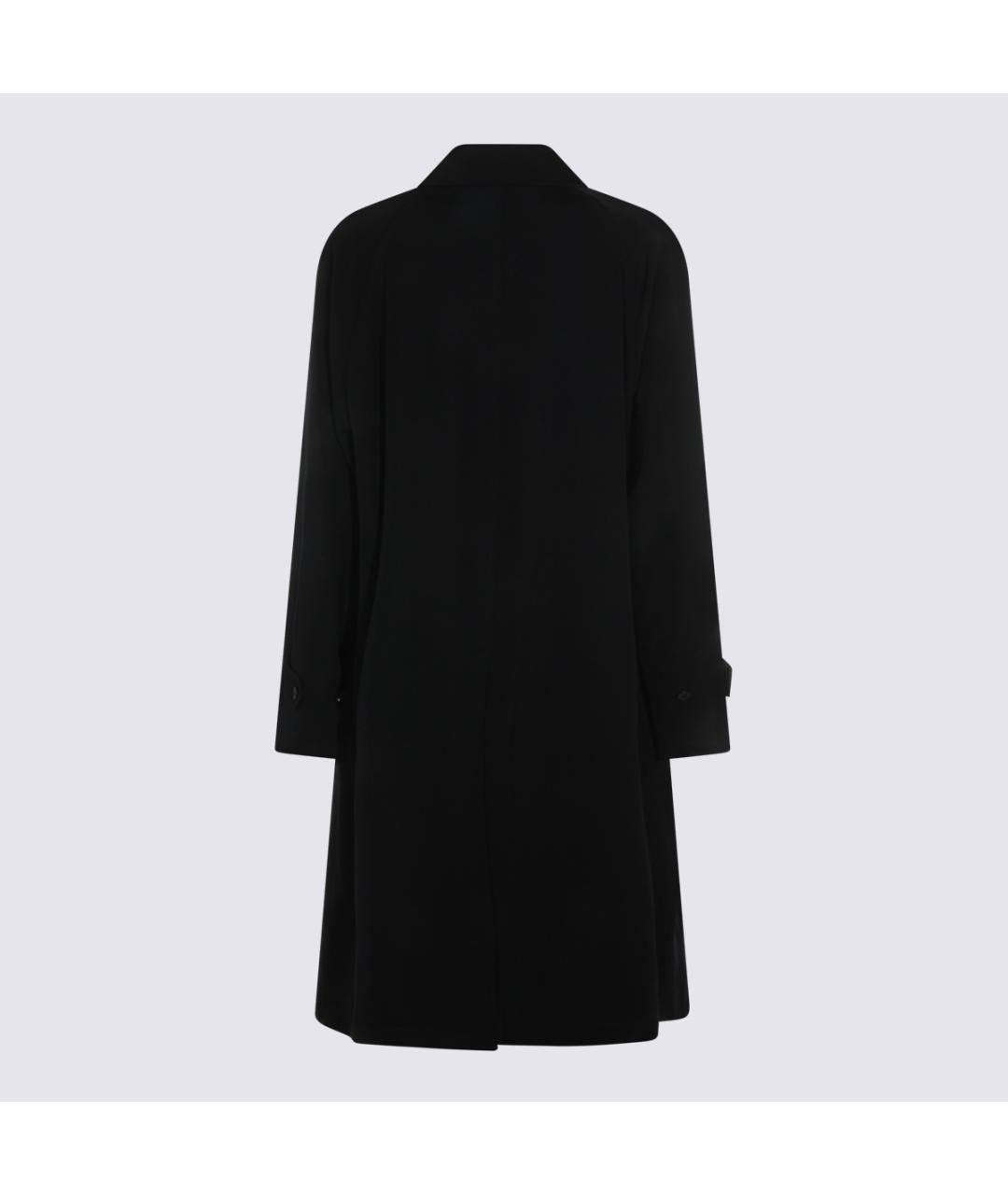 THE ROW Темно-синий шерстяной тренч/плащ, фото 2