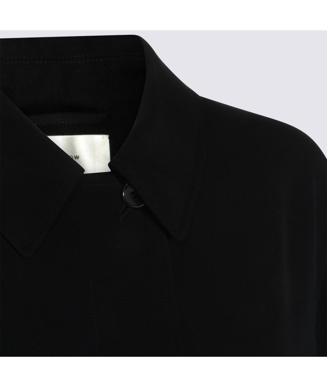 THE ROW Темно-синий шерстяной тренч/плащ, фото 3