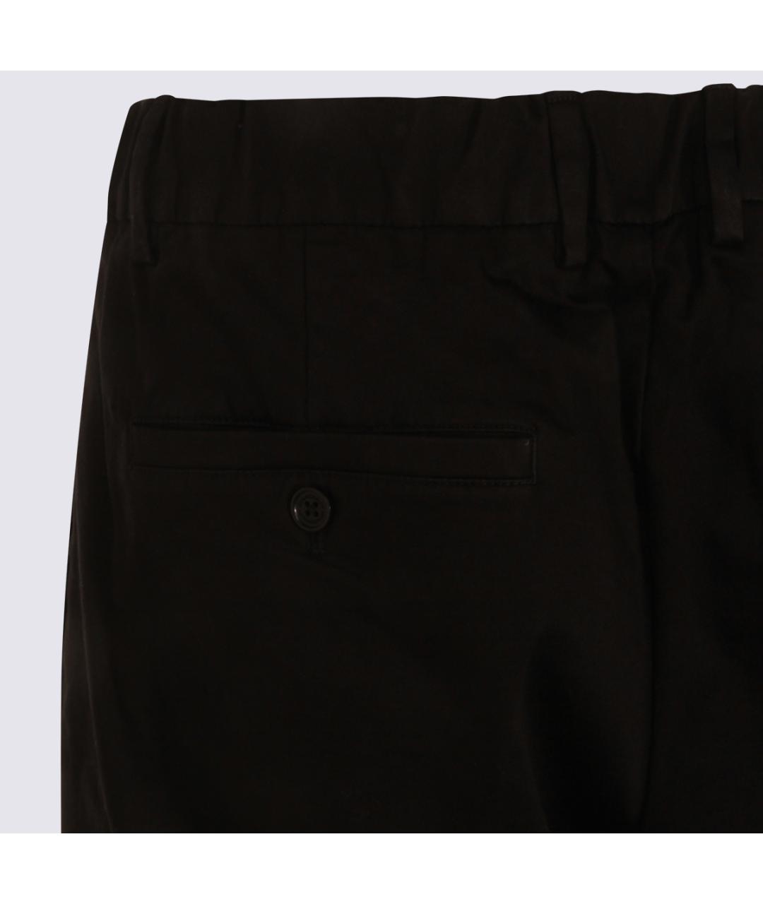 NN.07 Черные хлопковые повседневные брюки, фото 4