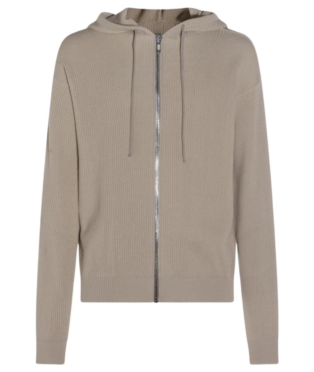 RICK OWENS Бежевый шерстяной кардиган, фото 1